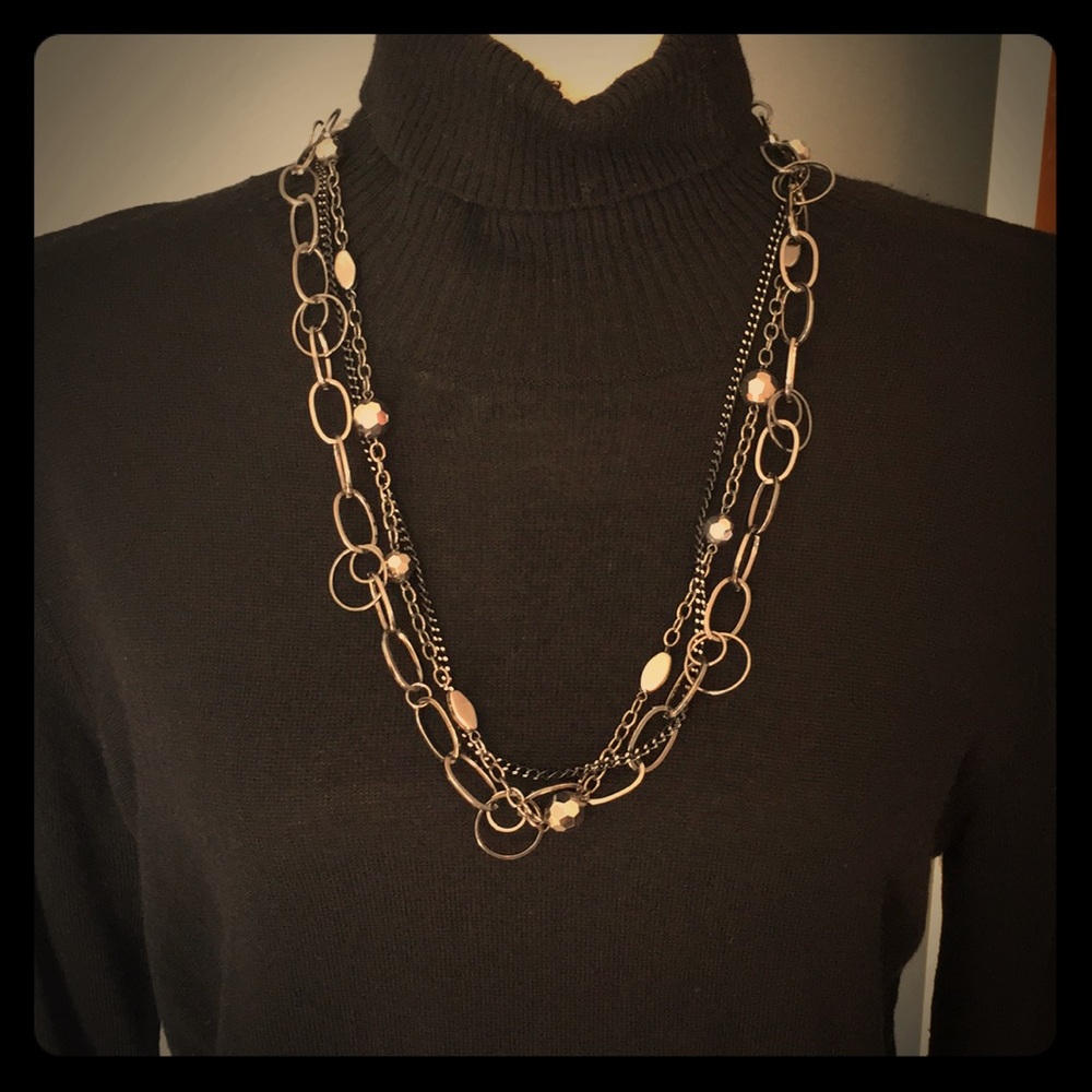 White House Black Market Metal Necklace